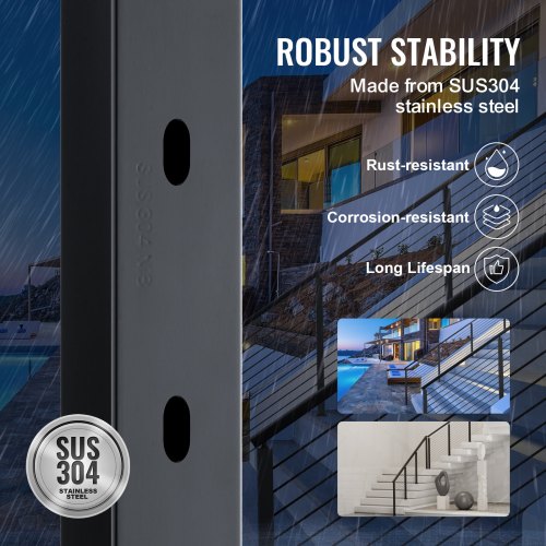 VEVOR Cable Railing Post, 36