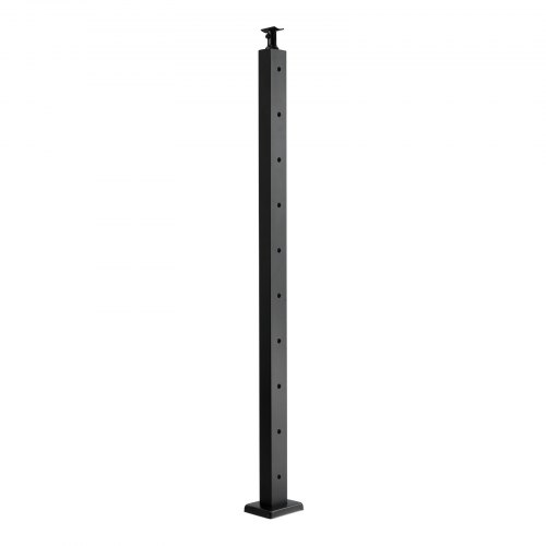 VEVOR 1-Pack Cable Railing Post, 36x2x2 In Horizontal-Hole Deck Railing ...