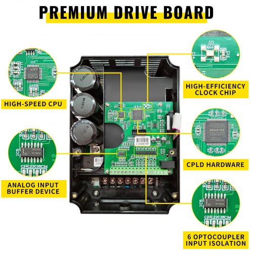 VEVOR VEVOR 2.2KW 380V VFD Variable Frequency Drive Inverter for