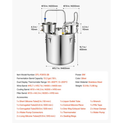 VEVOR Still - Premium Home Distillation Kits for DIY Spirits