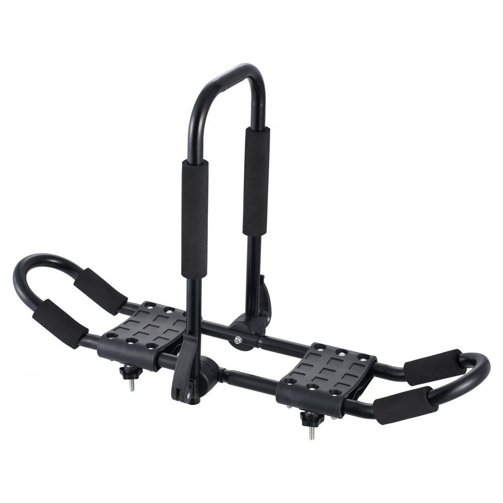VEVOR Kayak Roof Rack 1 Pair J-Bar, Soft Roof Rack, Top Mount Tie Down ...