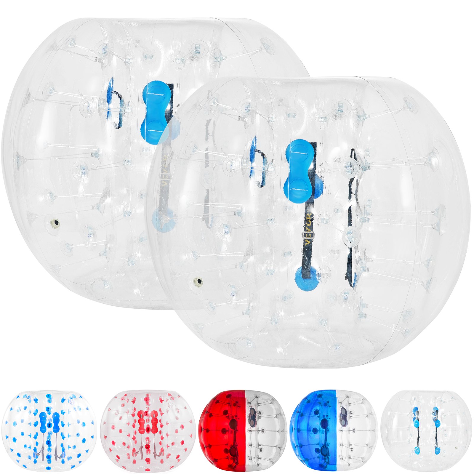 VEVOR 1 Stk. 1,5m Bumper Ball Bubble Zorb Aufblasbarer Stoßball Blaue