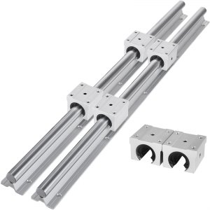 VEVOR Linear Rail Guide 2X SBR20-650mm Linear Slide Rail + 4 SBR20UU ...