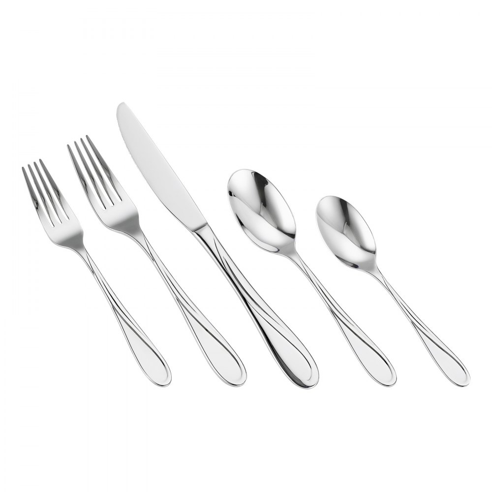 VEVOR 45 Piece Silverware Set – 18/10 Stainless Steel