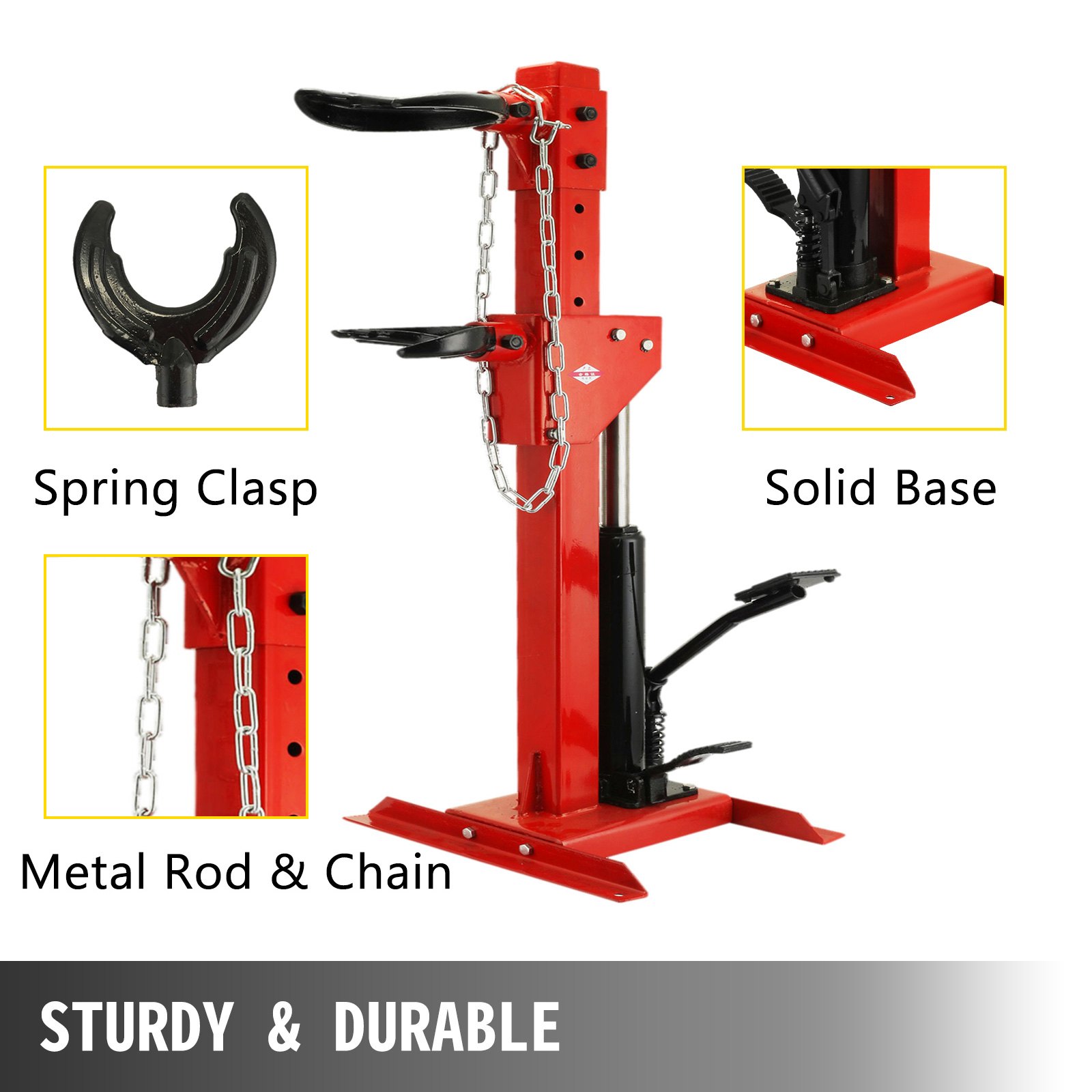 Auto Strut Spring Compressor VEVOR 3 Ton Capacity Auto Strut Coil Spring Compressor Tool 6600LB ...