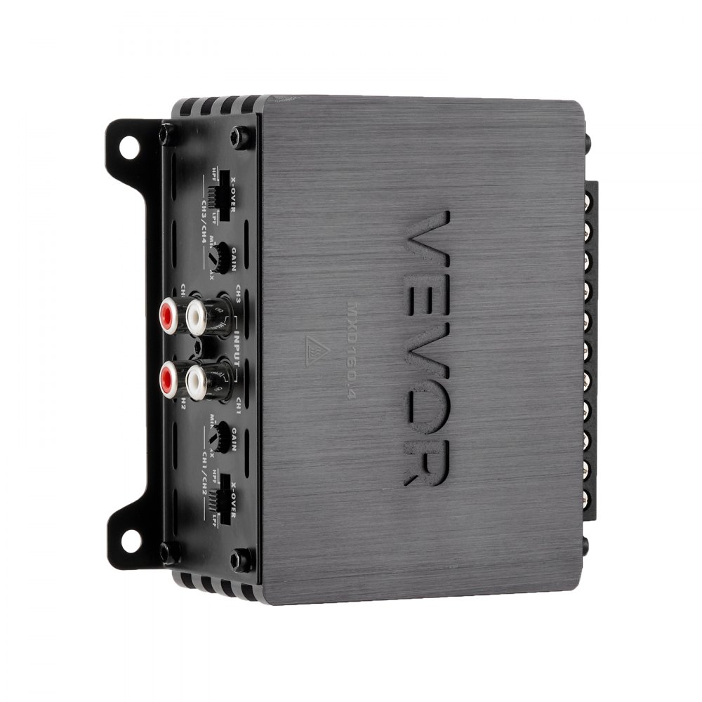 VEVOR 4 Channel Car Audio Amplifier 2 Ohm Stable Bridgeable Class D ...