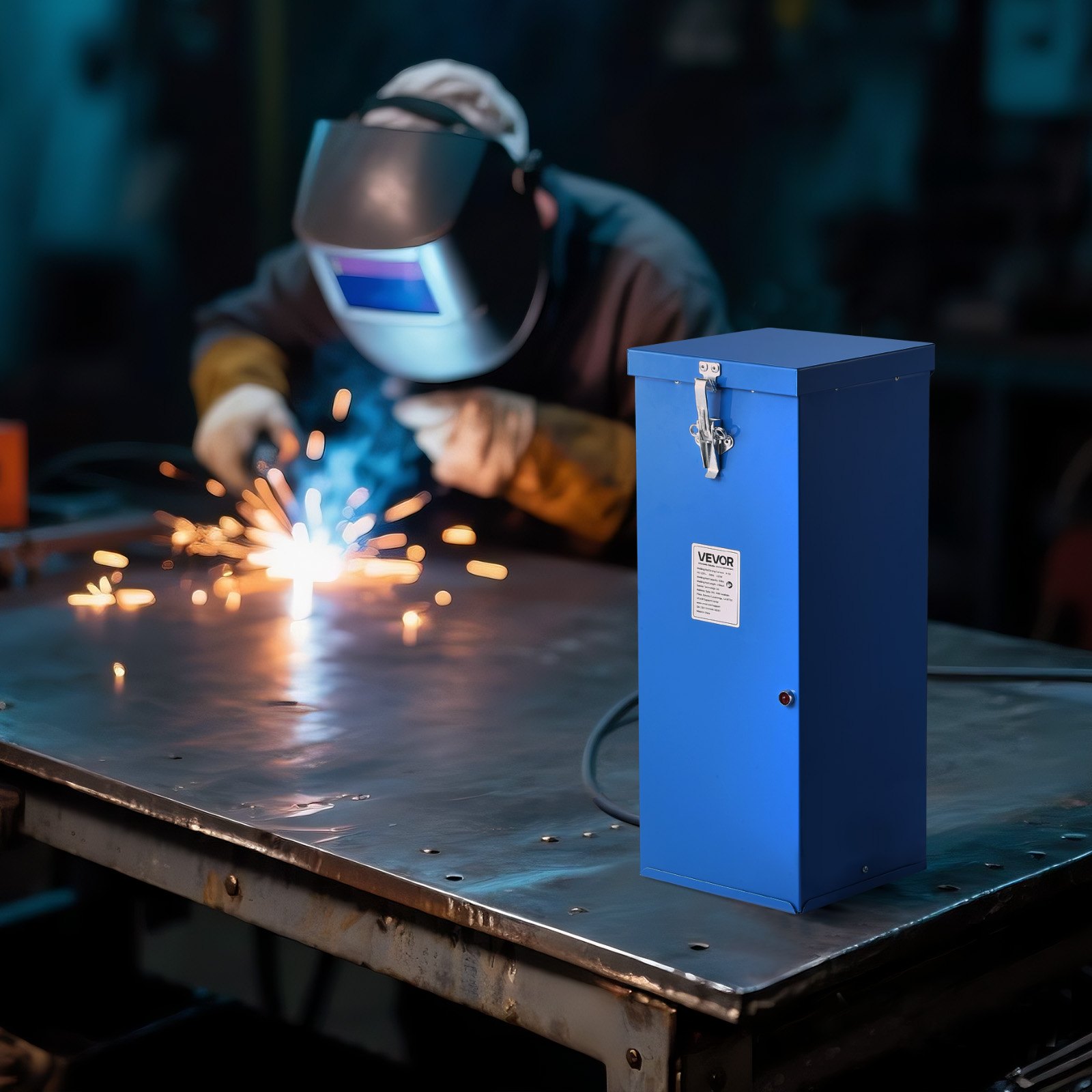 VEVOR Portable Welding Rod Oven, 50LBS Capacity Electrodes Drying Oven ...