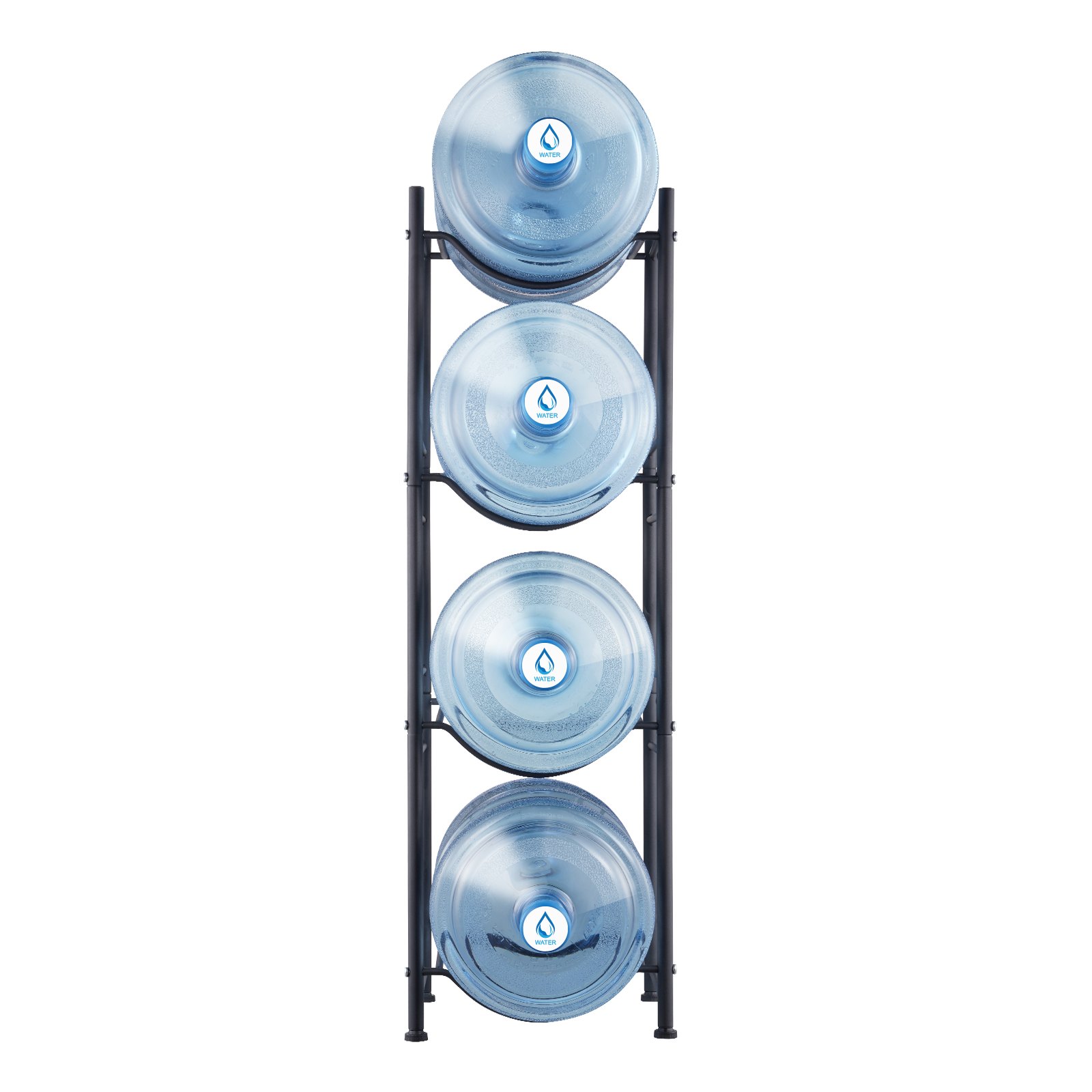 VEVOR 5 Gallon Water Jug Holder – 4-Tier Vertical Rack