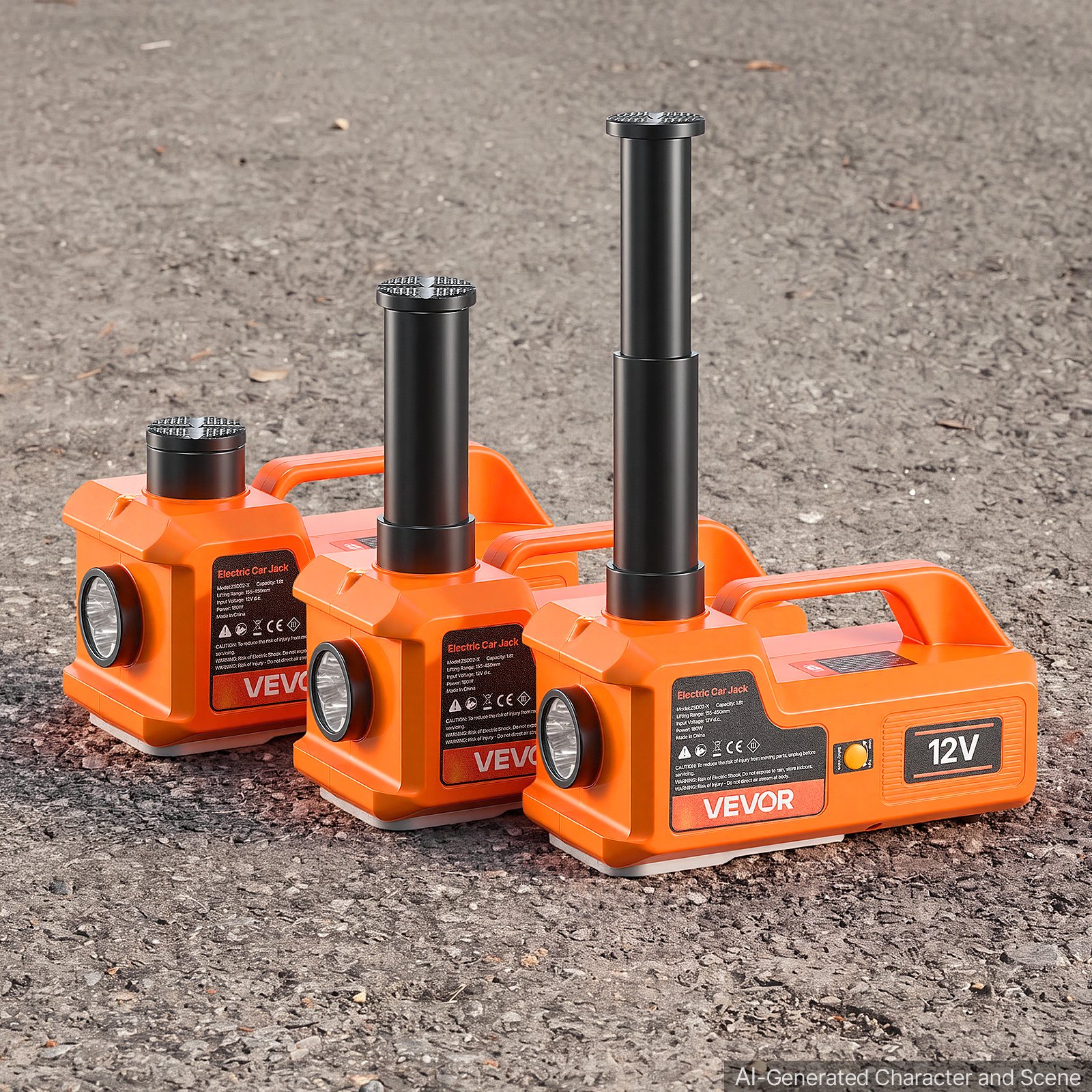 VEVOR Electric Car Jack, 5 Ton Hydraulic Jack Lift 12V Car Lift Floor ...