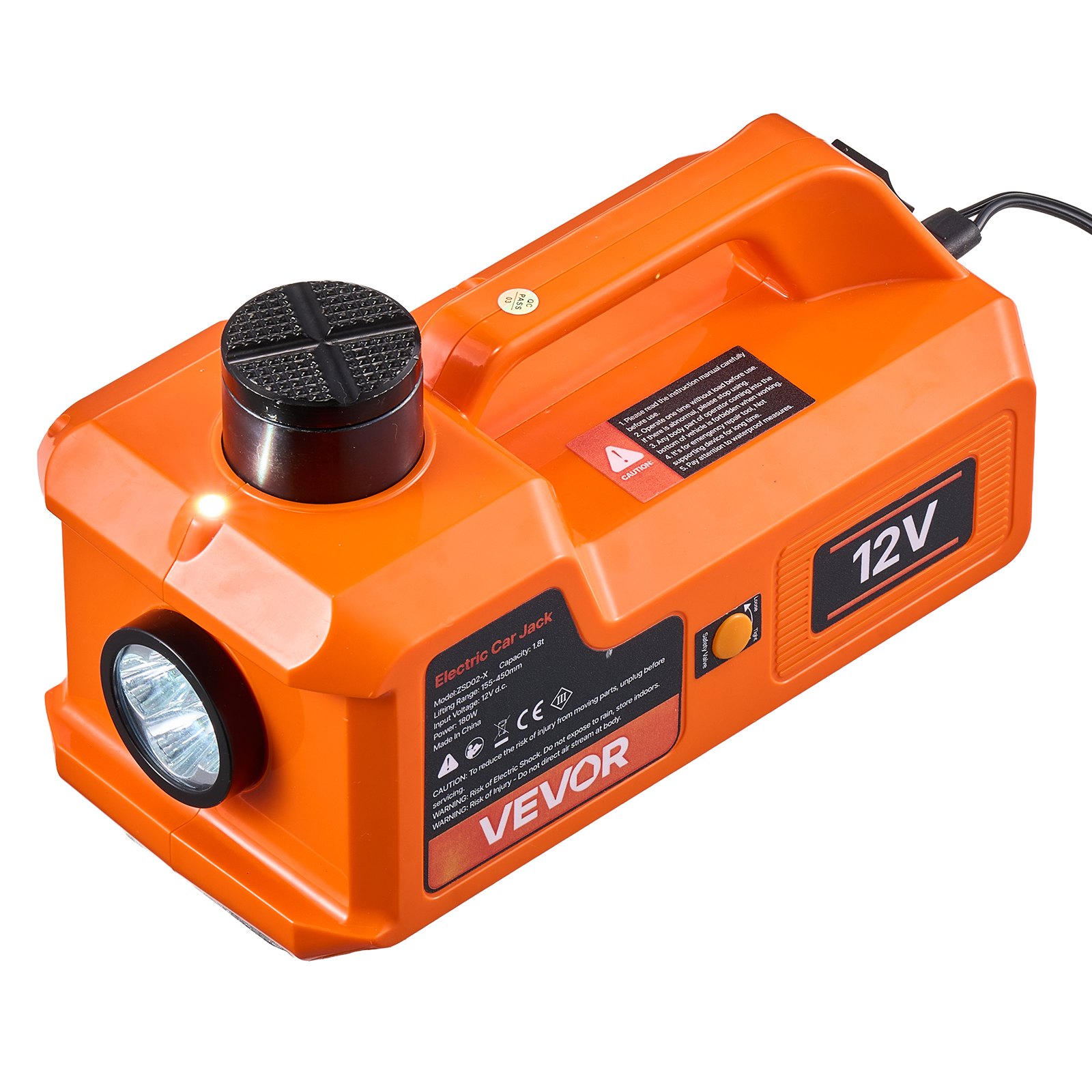 VEVOR Electric Car Jack, 5 Ton Hydraulic Jack Lift 12V Car Lift Floor ...