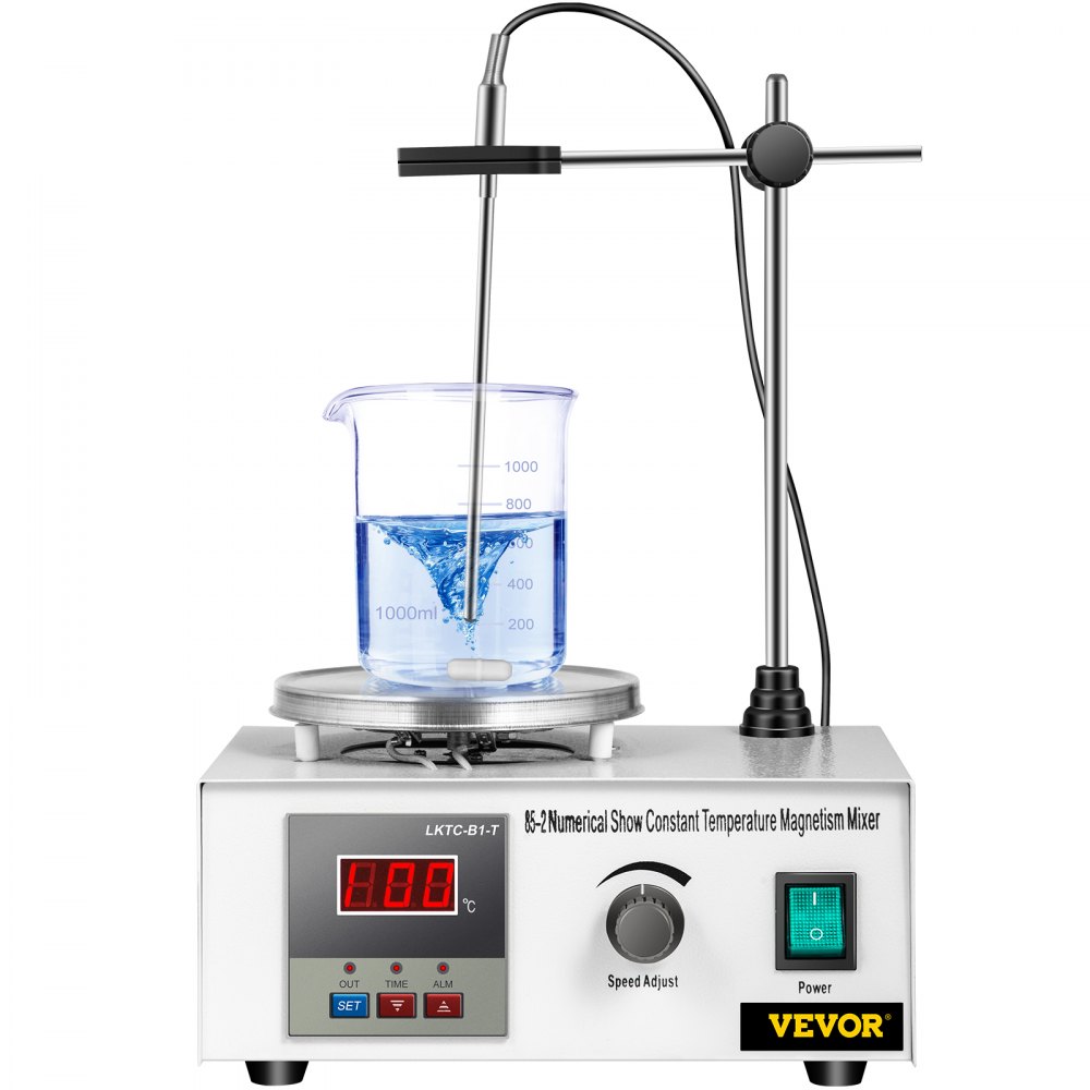 VEVOR 85-2 Magnetic Mixer Hotplate 1000ml Magnetic Heating Plate Magnetic  Stirrer with Hotplate 110V Magnetic Stirring Mixer