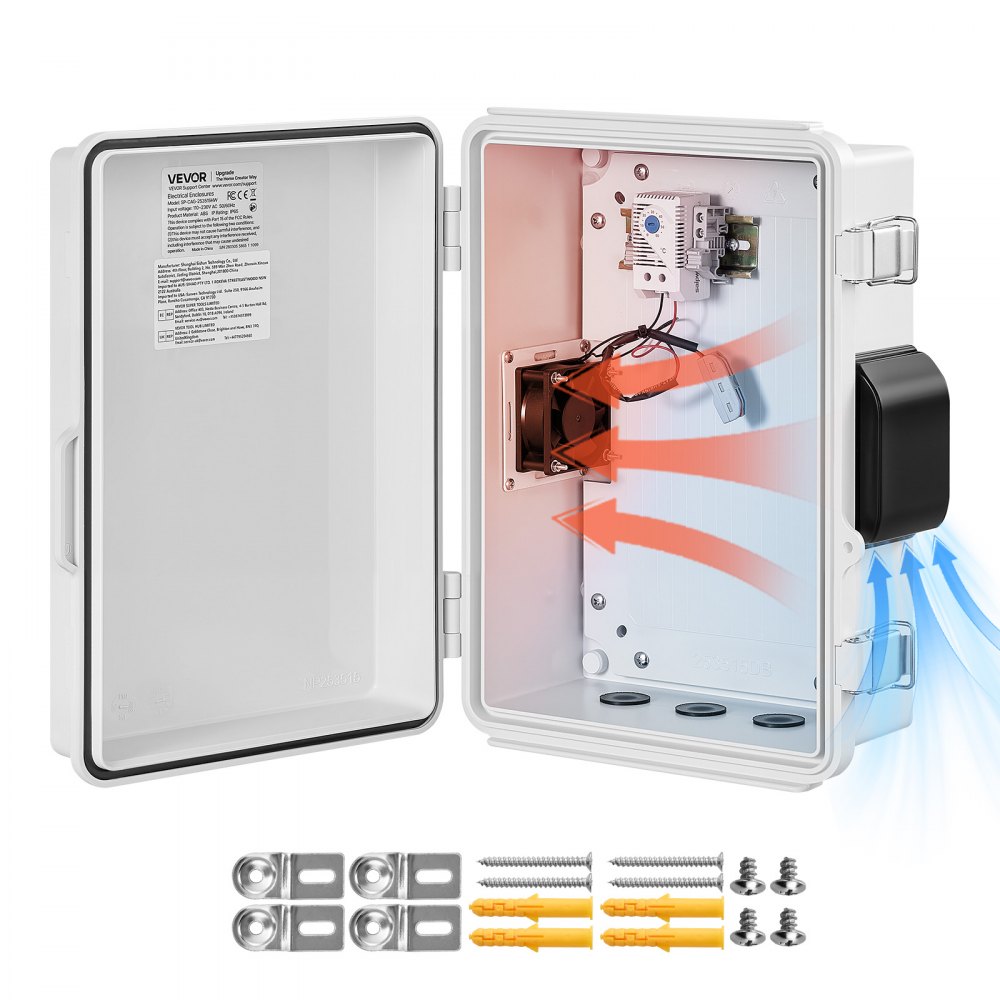 VEVOR Outdoor Electrical Box, ABS, Waterproof Electrical Junction Box ...