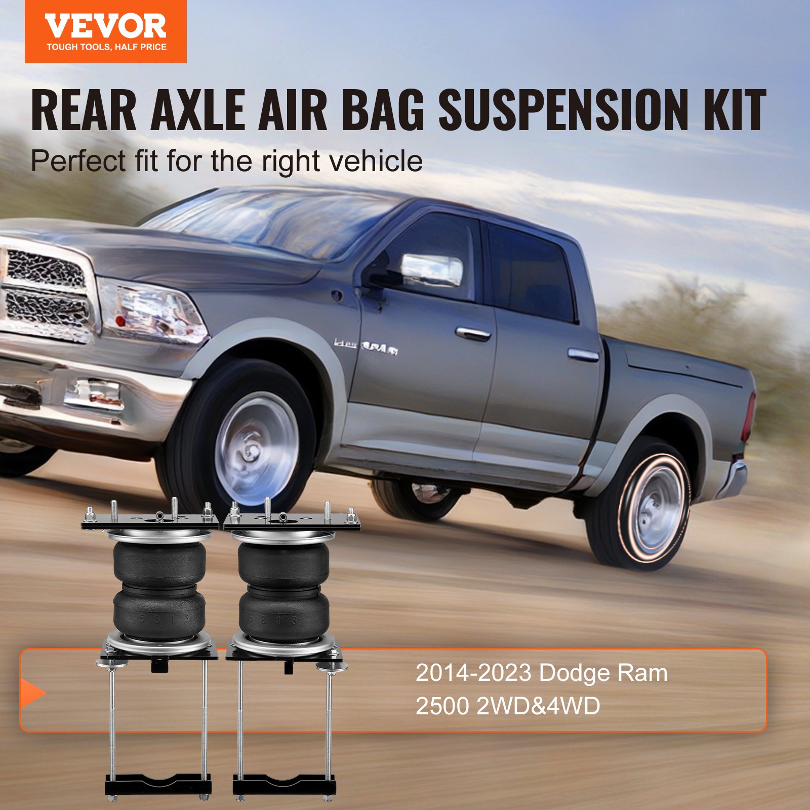 Torque Air Bag Suspension Kit For 2003-2013 Dodge Ram 2500 3500 – Rear Bags, TR2299AS