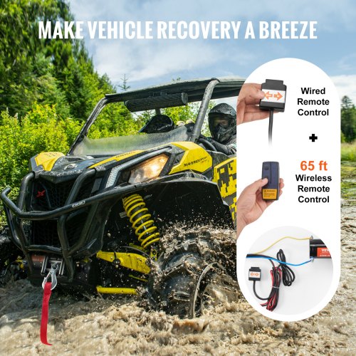 VEVOR Electric Winch, 4000 lb Line Pull Capacity, 12V DC ATV/UTV