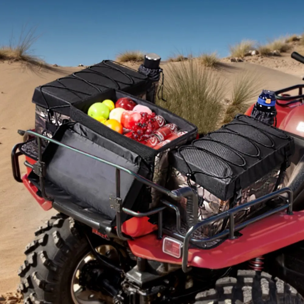 Kids Atv Rear Rack VEVOR ATV Rear Storage Bag - 68L Cushion, 600D Oxford