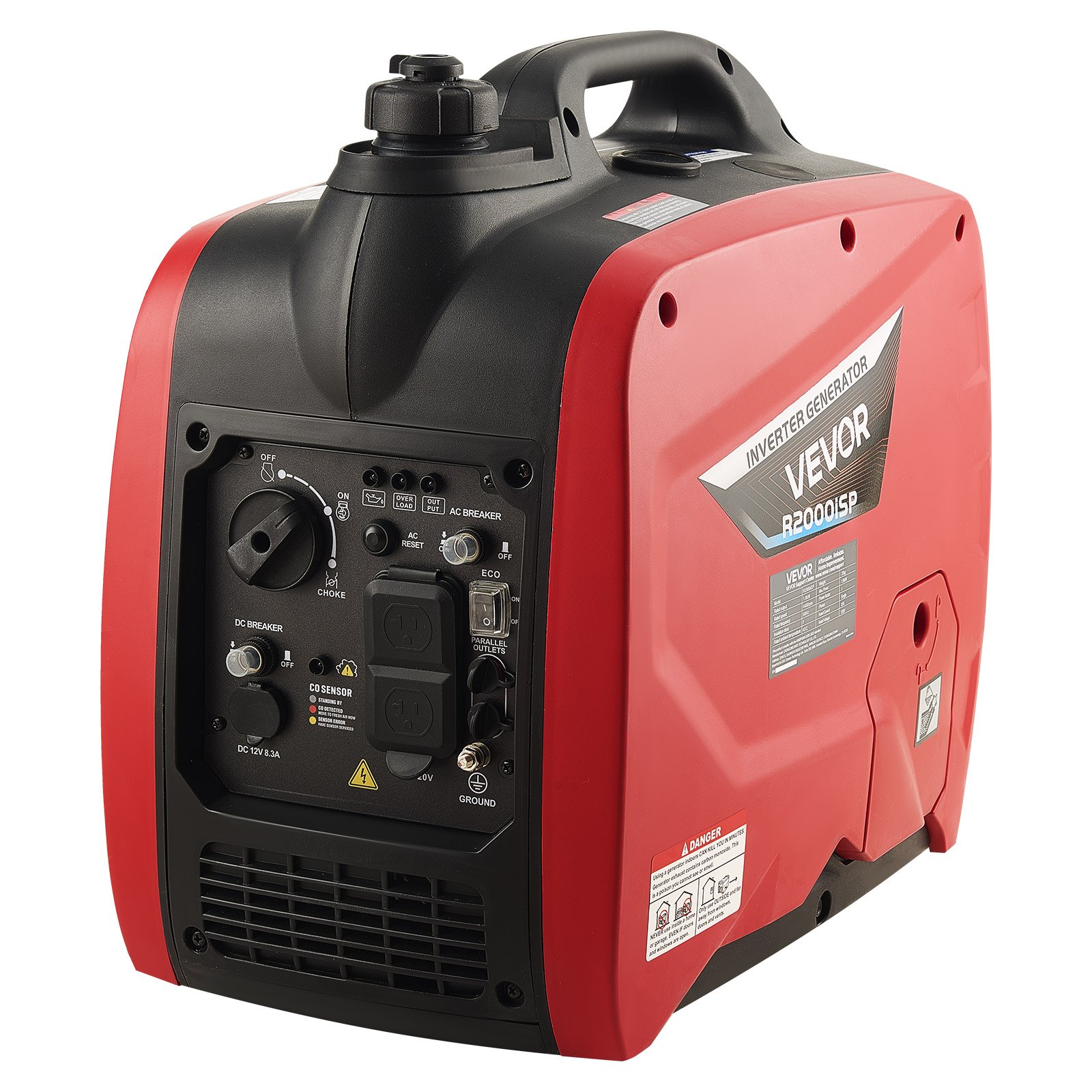 VEVOR Inverter Generator, 2900W Peak Watt Quiet Inverter Generator ...
