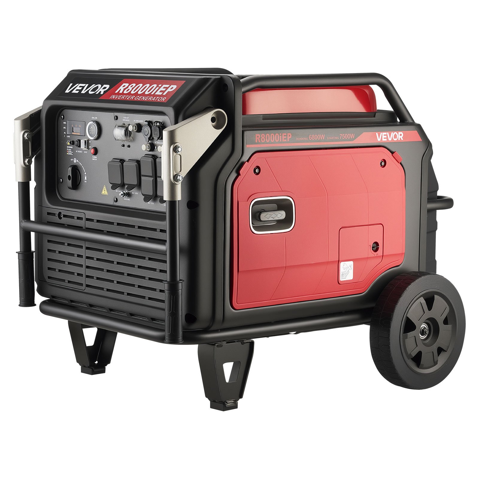 VEVOR Inverter Generator, 10000W Peak Watt Quiet Inverter Generator ...
