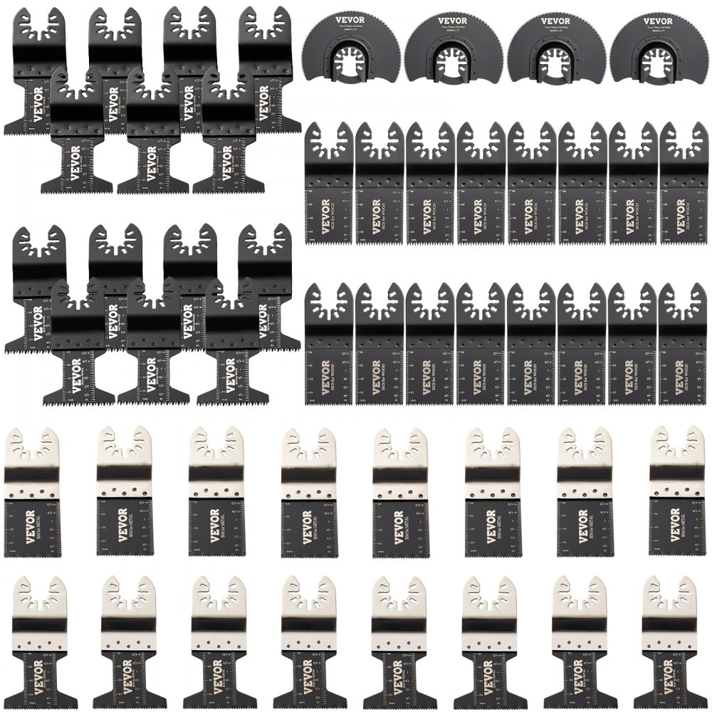 VEVOR 50 PCS Oscillating Saw Blades Quick Release Multitool