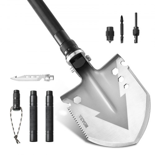 VEVOR Camping Shovel Multi Tool - 11 in 1 Folding