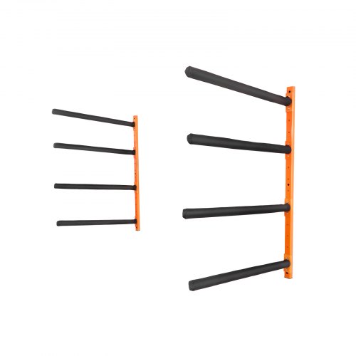 VEVOR 4-Kayak Storage Rack – Wall Mount – Holds 400 Lbs – Paddle & SUP Compatible