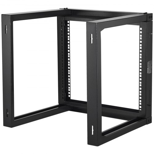 Mounted Network Rack VEVOR 9U Wall Mount Rack 150 lbs/68.04 kg Open Frame Server Network ...