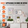 11.8x15.7 Inch 4 Packs Decorative Metal Grid Wall Panel With Clips And Hooks
