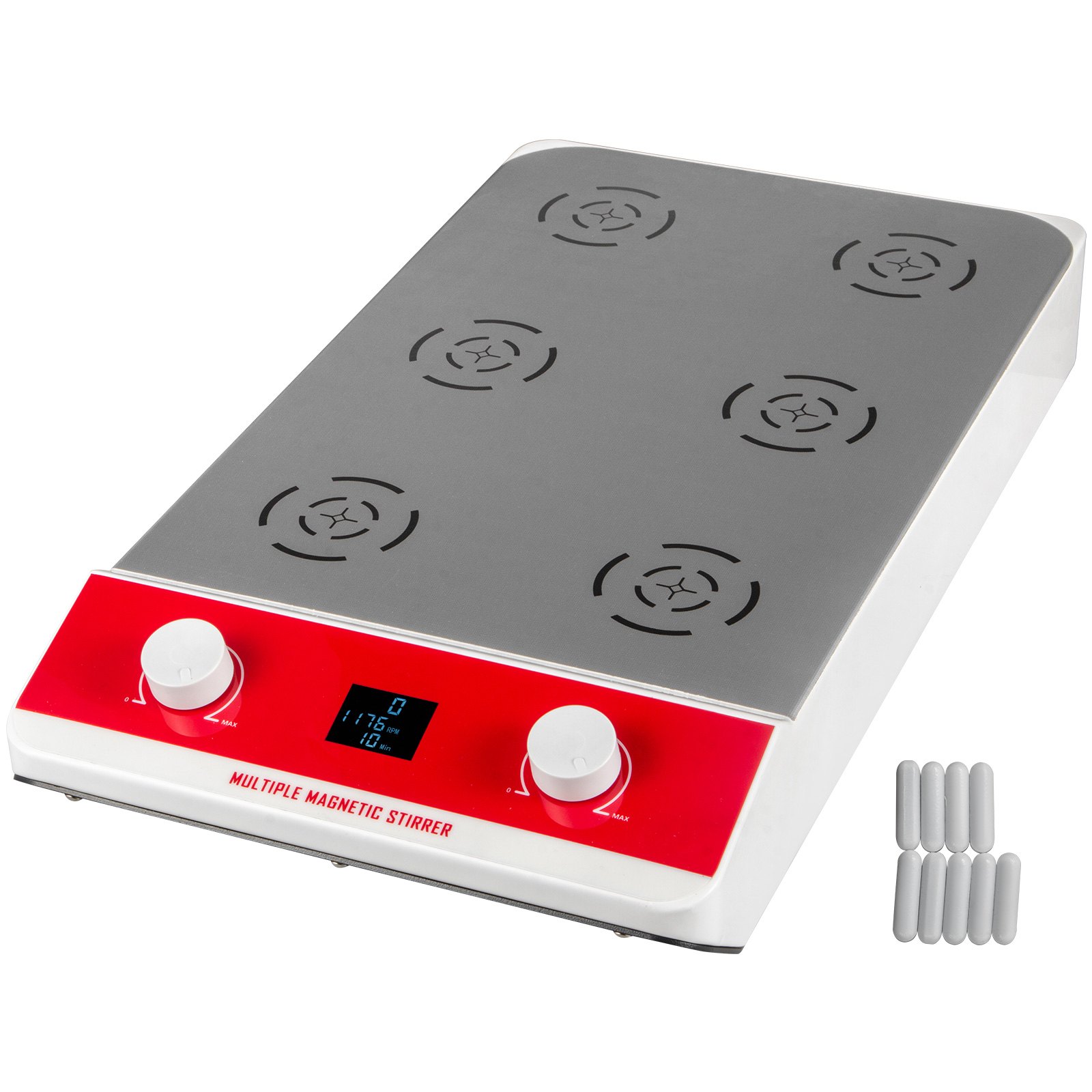 Multiple Magnetic Stirrer 6 Position Mixer 6000ml Stirring Pellet 0 ...