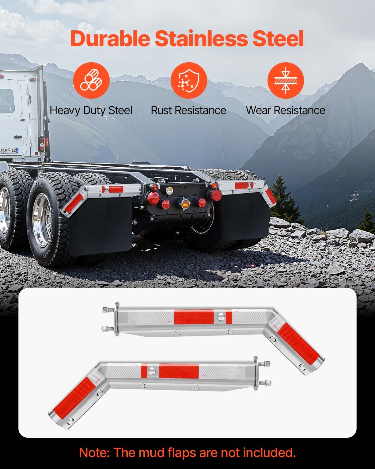 VEVOR Semi Mud Flap Hanger - 2-1/2