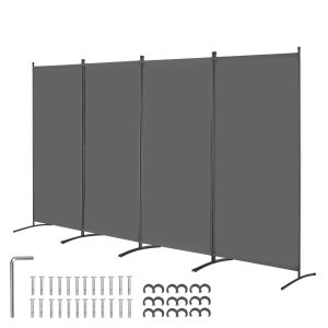 VEVOR Room Divider, 4 Panel Room Divider, Folding Privacy Screen and