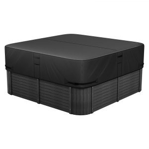 Housse De Protection Pour Spa Extérieur VEVOR - 216x216x51 Cm, Tissu Oxford 600D, Noir, Imperméable
