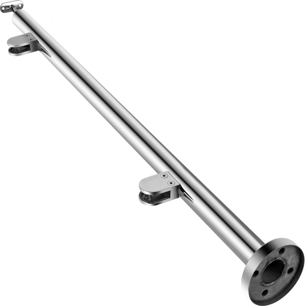 Vevor Balustrade Railing Posts Glass Railing 43.3inch Stainless Steel W ...