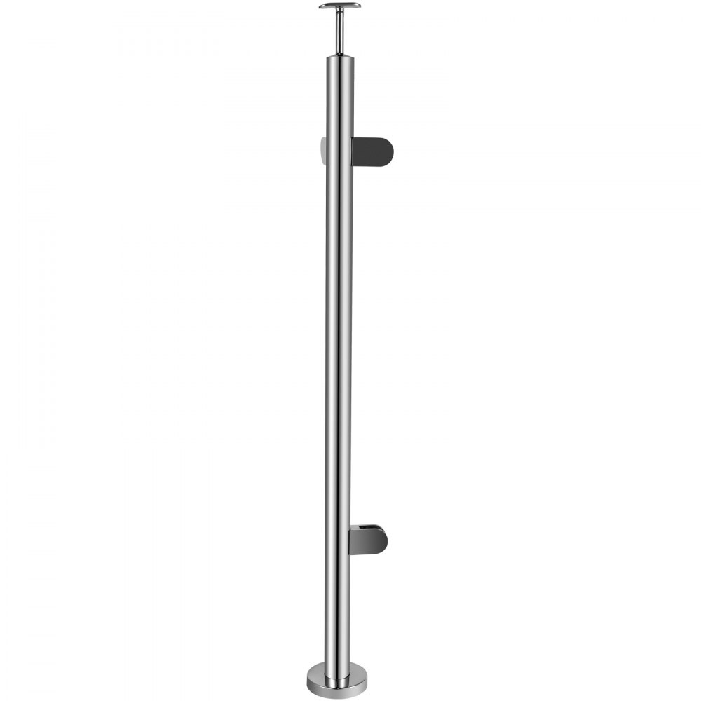 Vevor Balustrade Railing Posts Glass Railing 43.3inch Stainless Steel W ...