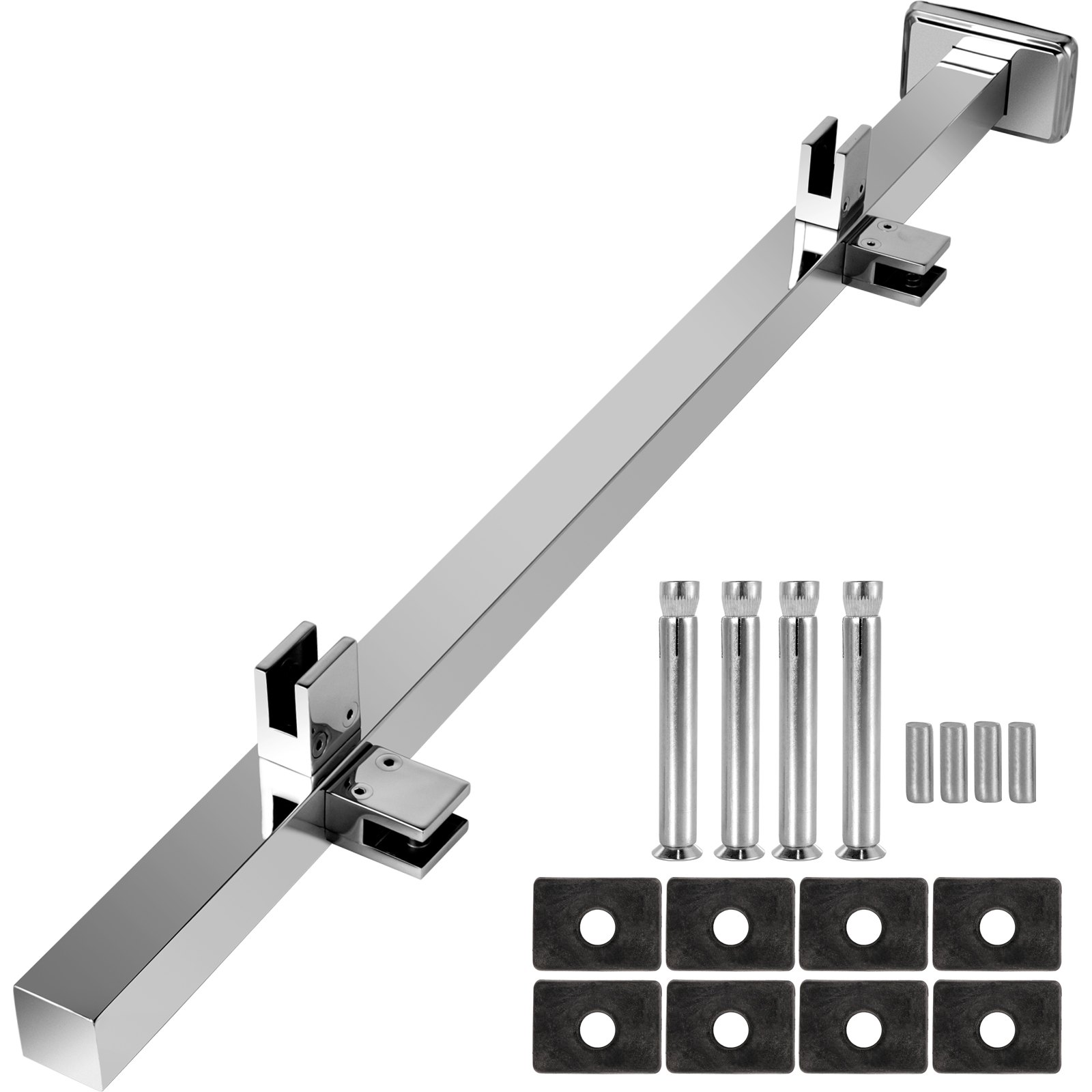 Vevor Balustrade Railing Posts, Glass Railing 41inch Stainless Steel ...