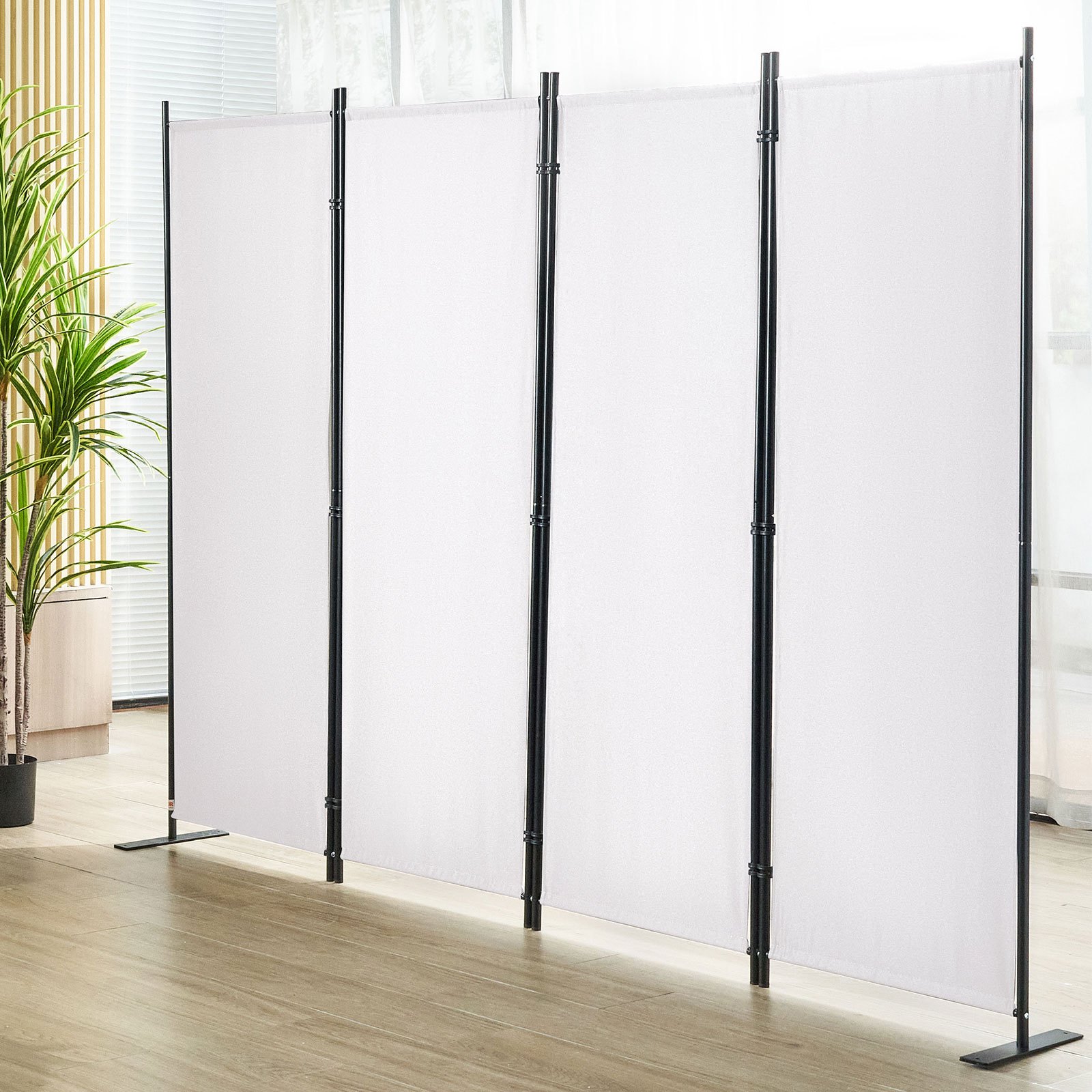 VEVOR Room Divider, 5.6 ft Room Dividers and Folding Privacy Screens (4 ...