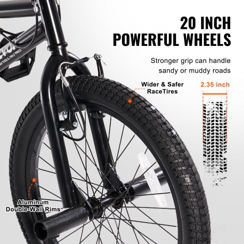 VEVOR 20in BMX Bike – 360° rotor, 20