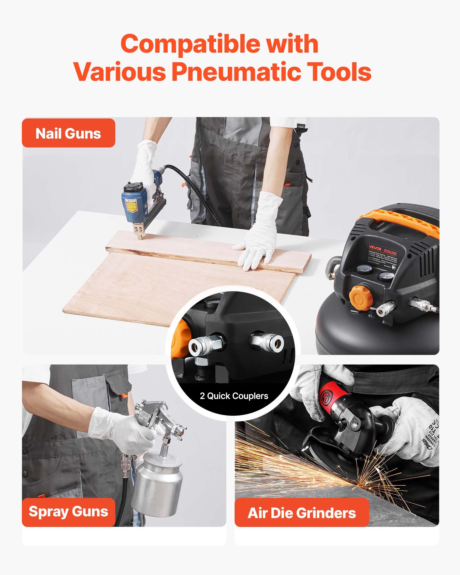 SAMOUT Compressore D'aria Digitale 12.3CFM 150PSI Per Fuoristrada – Pompa 12V Con Schermo LCD, Spegnimento Automatico - 3