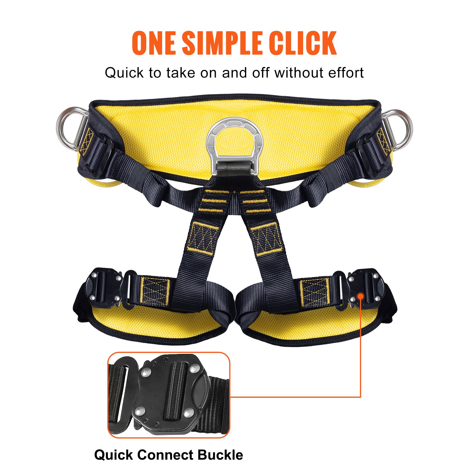 Vevor Vevor Half Body Safety Harness Tree Climbing Harness Padding On Waist Leg 340 Lb Vevor Au