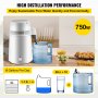 thumbnail image 2 of VEVOR 4L Stainless Steel Pure Water Distiller - For Dental & Medical Use - 840281554508 2 of 6