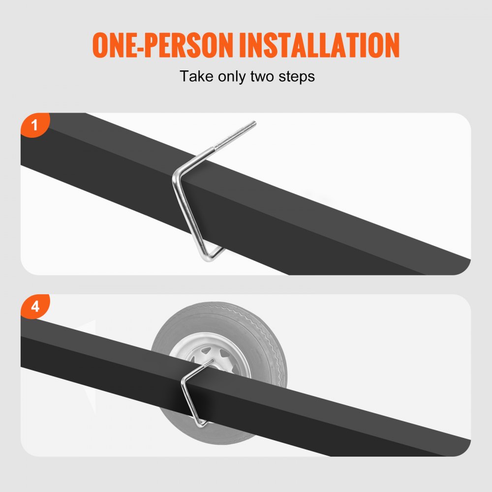 VEVOR VEVOR UBolt Spare Tire Carrier, Zinc Plated Spare Tire Holder