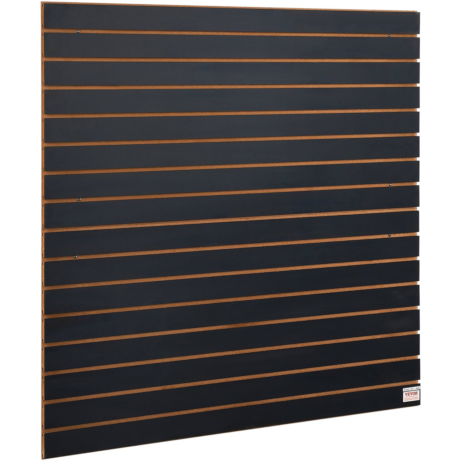 VEVOR Slatwall Panels, 4 ft x 2 ft Black Garage Wall Panels 24