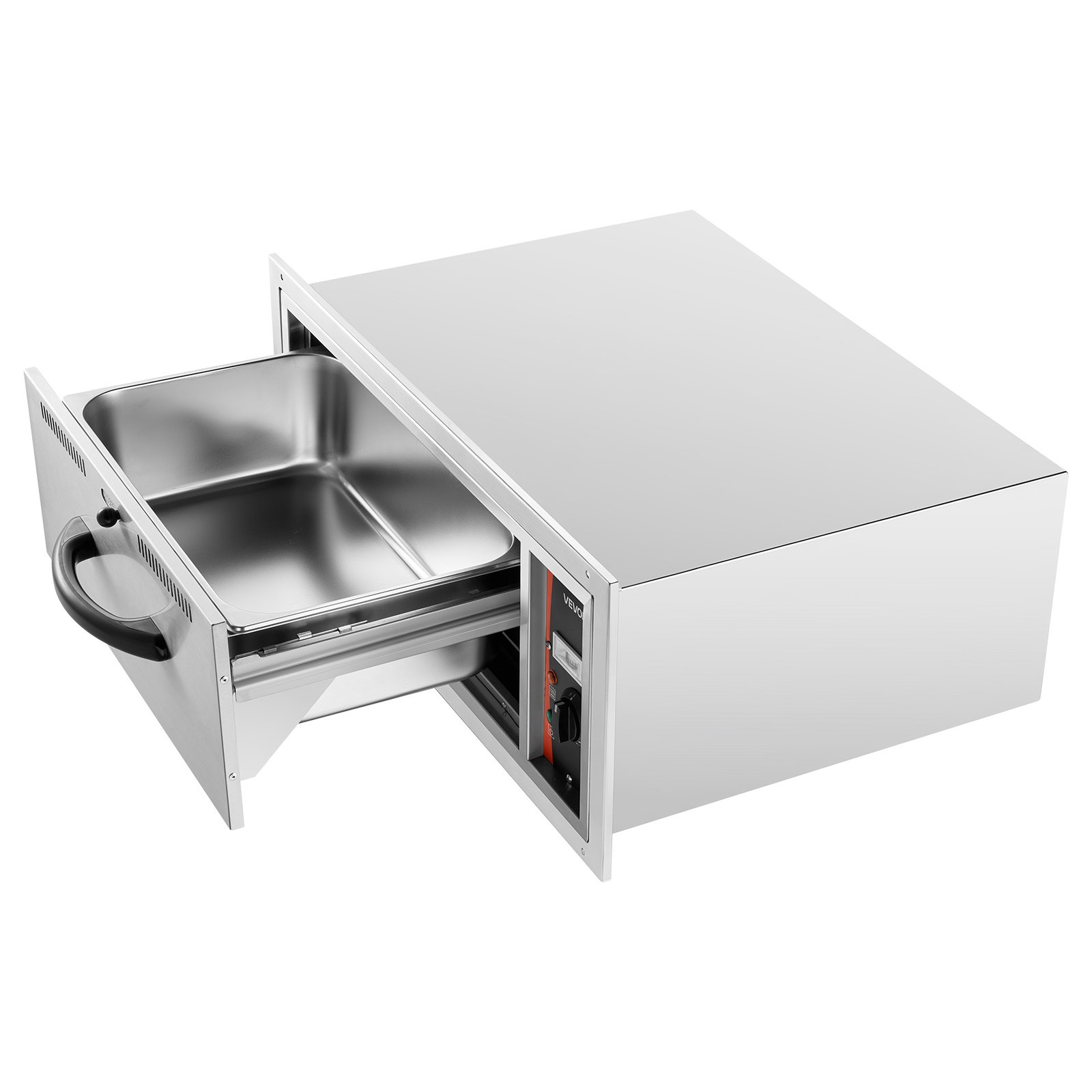 VEVOR Built In Warming Drawer – 500W, 85°F-185°F, 30x24x13