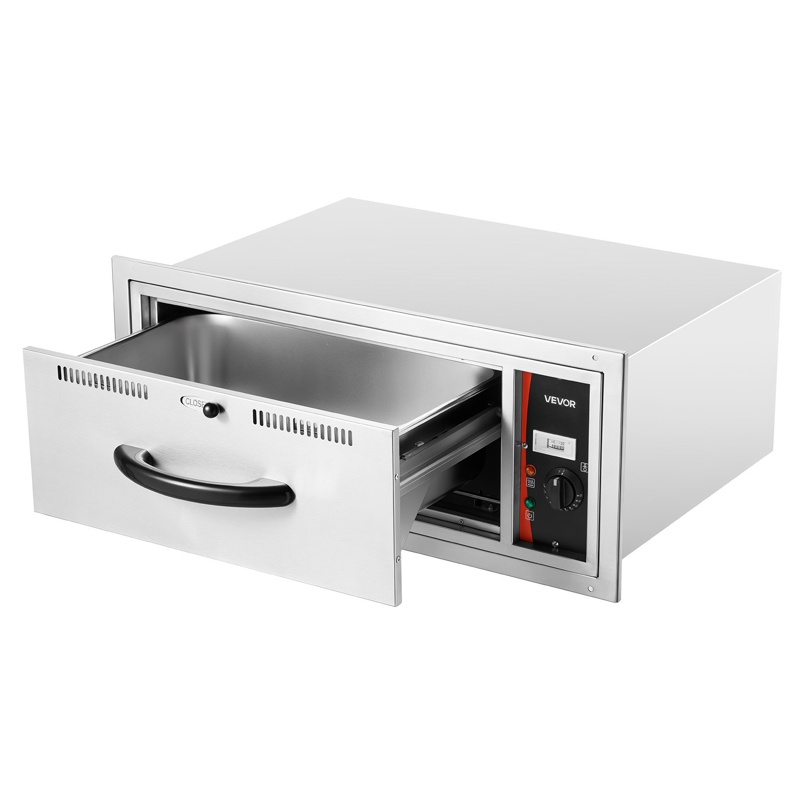 VEVOR Built In Warming Drawer – 500W, 85°F-185°F, 30x24x13