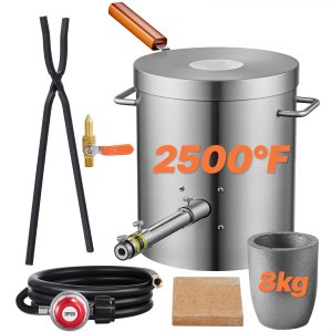 「燃える炉（The Fiery Furnace）」２oz 銀貨 VEVOR Propane Melting Furnace Kit, 8KG/18lbs Gas Metal Melting