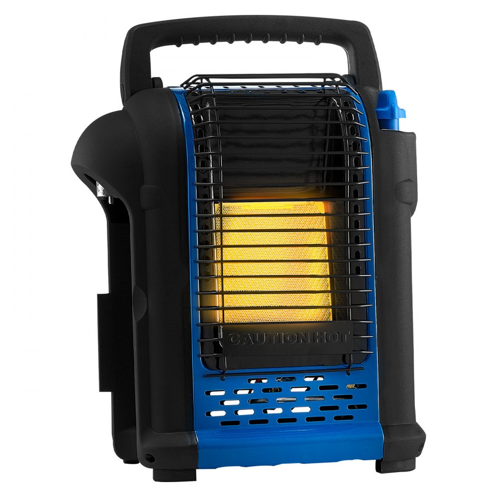 VEVOR Portable Propane Heater – 9000 BTU Radiant, 1lbs Tank