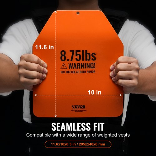 VEVOR Curved Weight Vest Plates for Strength Training Workout 2x8.75 LB ...