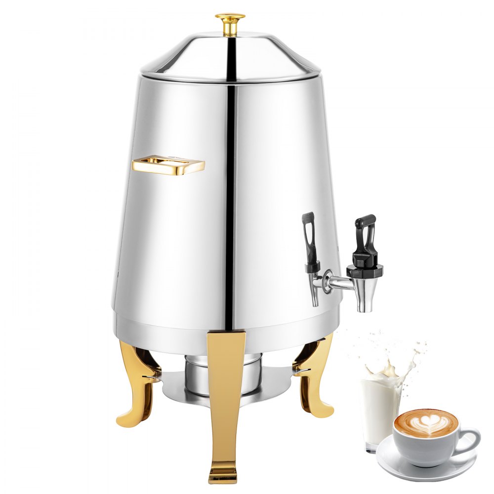 Dávkovač nápojů VEVOR, 8l dávkovač nápojů na večírky, nerezová ocel + plastové dávkovače džusu s kohoutkem na led, dávkovače ledového čaje, limonády, džusu a vody, pro restaurace, hotely - miniatura 7