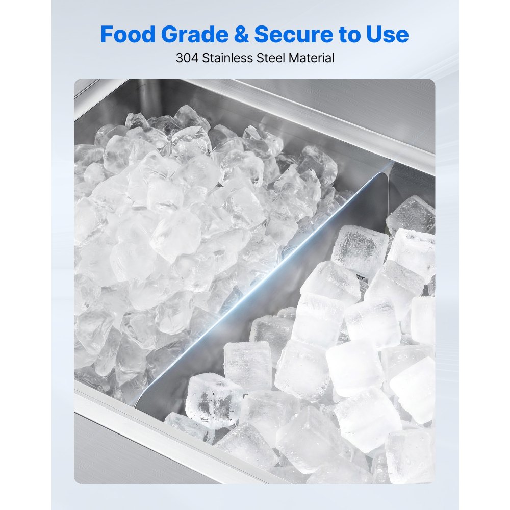 Ice Divider VEVOR Ice Bin Partition, 20.2 x 5.55 Inch, Stainless Steel Divider for ...