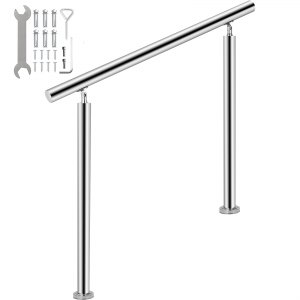 VEVOR Stainless Steel Hand Rail Balustrade 3-4 Cross Bar Home Garden ...