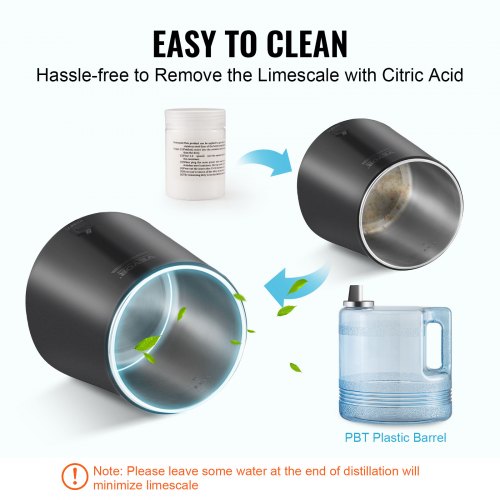 VEVOR Water Distiller, 4L 1.05 Gallon Pure Water Purifier