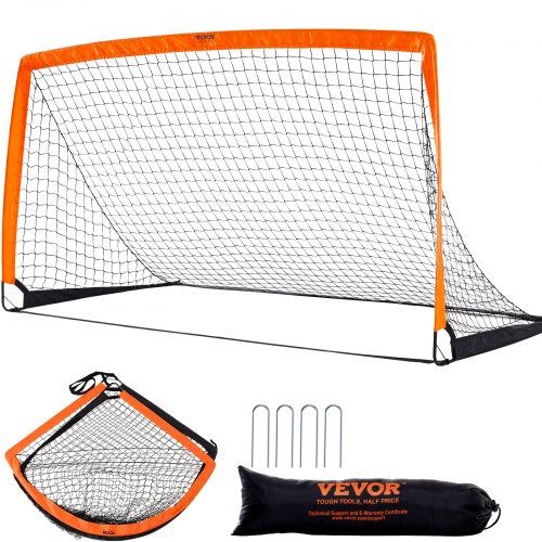 VEVOR Portable Soccer Goal, 6.5x3.25 ft Kids Backyard Soccer Net ...